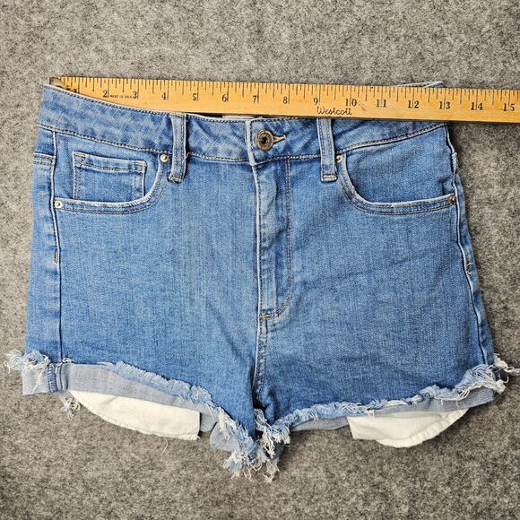 Womens Denim Shorts 26 inch Special A Los Angeles Cutoff Exposed Pockets - Picture 6 of 11